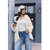 image:imageEkouaer Long Sleeve Shirts for Women V Neck Basic Ribbed T Shirt Thermal Undershirts Slim Fit Casual Tee TopsWhite