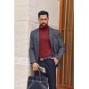 image:imageEkouaer Mens Turtleneck Shirts Ribbed Lightweight Sweater Long Sleeve Casual Pullover Thermal Undershirts SXXLDark Red