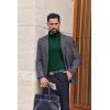 image:imageEkouaer Mens Turtleneck Shirts Ribbed Lightweight Sweater Long Sleeve Casual Pullover Thermal Undershirts SXXLGreen