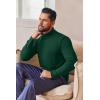 image:imageEkouaer Mens Turtleneck Shirts Ribbed Lightweight Sweater Long Sleeve Casual Pullover Thermal Undershirts SXXLGreen