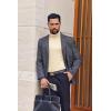 image:imageEkouaer Mens Turtleneck Shirts Ribbed Lightweight Sweater Long Sleeve Casual Pullover Thermal Undershirts SXXLLight Beige
