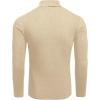 image:imageEkouaer Mens Turtleneck Shirts Ribbed Lightweight Sweater Long Sleeve Casual Pullover Thermal Undershirts SXXLLight Khaki