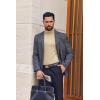 image:imageEkouaer Mens Turtleneck Shirts Ribbed Lightweight Sweater Long Sleeve Casual Pullover Thermal Undershirts SXXLLight Khaki