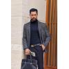 image:imageEkouaer Mens Turtleneck Shirts Ribbed Lightweight Sweater Long Sleeve Casual Pullover Thermal Undershirts SXXLNavy