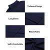 image:imageEkouaer Mens Turtleneck Shirts Ribbed Lightweight Sweater Long Sleeve Casual Pullover Thermal Undershirts SXXLNavy