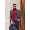 image:imageEkouaer Mens Turtleneck Shirts Ribbed Lightweight Sweater Long Sleeve Casual Pullover Thermal Undershirts SXXLRed