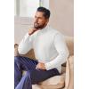 image:imageEkouaer Mens Turtleneck Shirts Ribbed Lightweight Sweater Long Sleeve Casual Pullover Thermal Undershirts SXXLWhite