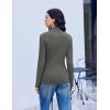image:imageEkouaer Mock Neck Tops for Women Turtleneck 3 Pack Thermal Long Sleeve Women Womens Undershirts Casual Turtle Neck UndershirtBlackWhiteDark Grey
