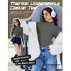 image:imageEkouaer Mock Neck Tops for Women Turtleneck 3 Pack Thermal Long Sleeve Women Womens Undershirts Casual Turtle Neck UndershirtBlackWhiteDark Grey