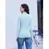 image:imageEkouaer Mock Neck Tops for Women Turtleneck 3 Pack Thermal Long Sleeve Women Womens Undershirts Casual Turtle Neck UndershirtBlackWhiteLight Blue