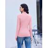 image:imageEkouaer Mock Neck Tops for Women Turtleneck 3 Pack Thermal Long Sleeve Women Womens Undershirts Casual Turtle Neck UndershirtBlackWhitePink