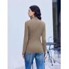 image:imageEkouaer Mock Neck Tops for Women Turtleneck 3 Pack Thermal Long Sleeve Women Womens Undershirts Casual Turtle Neck UndershirtBlackWhiteTea Grey