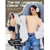 image:imageEkouaer Mock Neck Tops for Women Turtleneck 3 Pack Thermal Long Sleeve Women Womens Undershirts Casual Turtle Neck UndershirtBlackWhiteYellow