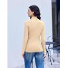 image:imageEkouaer Mock Neck Tops for Women Turtleneck 3 Pack Thermal Long Sleeve Women Womens Undershirts Casual Turtle Neck UndershirtBlackWhiteYellow