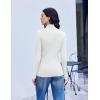 image:imageEkouaer Mock Neck Tops for Women Turtleneck 3 Pack Thermal Long Sleeve Women Womens Undershirts Casual Turtle Neck UndershirtWine RedWhiteYellow