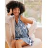 image:imageEkouaer Nightgown for Women Sleeveless Sleepwear Lightweight Racerback Sleep Shirt Pleated V Neck Night Dress Short ChemiseBlue Tie Dye