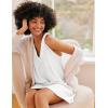 image:imageEkouaer Nightgown for Women Sleeveless Sleepwear Lightweight Racerback Sleep Shirt Pleated V Neck Night Dress Short ChemiseWhite