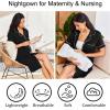 image:imageEkouaer Nightgowns for Women 2 Pack Button Down Sleepwear Short Sleeve Sleepshirts Soft Nightshirts Boyfriend Pajama DressBlackPink