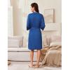 image:imageEkouaer Robes for Women Knee Length Kimono Bathrobe Lightweight 34 Sleeve Sleepwear Soft Loungewear with Pockets SXXLRoyal Blue