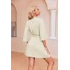 image:imageEkouaer Robes for Women Waffle Knit Bathrobe Soft Lightweight Knee Length Loungewear SXXLApricot