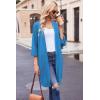 image:imageEkouaer Robes for Women Waffle Knit Bathrobe Soft Lightweight Knee Length Loungewear SXXLBlue