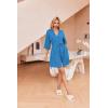 image:imageEkouaer Robes for Women Waffle Knit Bathrobe Soft Lightweight Knee Length Loungewear SXXLBlue