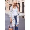 image:imageEkouaer Robes for Women Waffle Knit Bathrobe Soft Lightweight Knee Length Loungewear SXXLBlue Stripe Teddy Bear