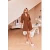 image:imageEkouaer Robes for Women Waffle Knit Bathrobe Soft Lightweight Knee Length Loungewear SXXLCaramel Colour