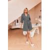 image:imageEkouaer Robes for Women Waffle Knit Bathrobe Soft Lightweight Knee Length Loungewear SXXLDark Grey