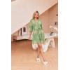 image:imageEkouaer Robes for Women Waffle Knit Bathrobe Soft Lightweight Knee Length Loungewear SXXLFloral Green