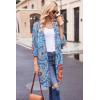 image:imageEkouaer Robes for Women Waffle Knit Bathrobe Soft Lightweight Knee Length Loungewear SXXLFloral Mix Blue