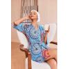 image:imageEkouaer Robes for Women Waffle Knit Bathrobe Soft Lightweight Knee Length Loungewear SXXLFloral Mix Blue