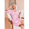 image:imageEkouaer Robes for Women Waffle Knit Bathrobe Soft Lightweight Knee Length Loungewear SXXLFloral Pink