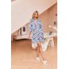 image:imageEkouaer Robes for Women Waffle Knit Bathrobe Soft Lightweight Knee Length Loungewear SXXLFloral Red Purple