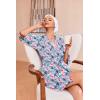 image:imageEkouaer Robes for Women Waffle Knit Bathrobe Soft Lightweight Knee Length Loungewear SXXLFloral Red Purple