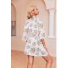 image:imageEkouaer Robes for Women Waffle Knit Bathrobe Soft Lightweight Knee Length Loungewear SXXLFloral White