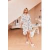 image:imageEkouaer Robes for Women Waffle Knit Bathrobe Soft Lightweight Knee Length Loungewear SXXLFloral White