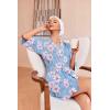 image:imageEkouaer Robes for Women Waffle Knit Bathrobe Soft Lightweight Knee Length Loungewear SXXLFloral White Pink