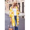 image:imageEkouaer Robes for Women Waffle Knit Bathrobe Soft Lightweight Knee Length Loungewear SXXLFloral Yellow