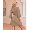 image:imageEkouaer Robes for Women Waffle Knit Bathrobe Soft Lightweight Knee Length Loungewear SXXLKhaki