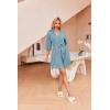 image:imageEkouaer Robes for Women Waffle Knit Bathrobe Soft Lightweight Knee Length Loungewear SXXLLight Blue
