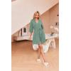 image:imageEkouaer Robes for Women Waffle Knit Bathrobe Soft Lightweight Knee Length Loungewear SXXLMint Green