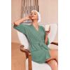 image:imageEkouaer Robes for Women Waffle Knit Bathrobe Soft Lightweight Knee Length Loungewear SXXLMint Green