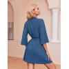 image:imageEkouaer Robes for Women Waffle Knit Bathrobe Soft Lightweight Knee Length Loungewear SXXLRoyal Blue