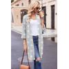 image:imageEkouaer Robes for Women Waffle Knit Bathrobe Soft Lightweight Knee Length Loungewear SXXLStar Gray