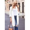image:imageEkouaer Robes for Women Waffle Knit Bathrobe Soft Lightweight Knee Length Loungewear SXXLWhite