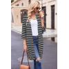 image:imageEkouaer Robes for Women Waffle Knit Bathrobe Soft Lightweight Knee Length Loungewear SXXLWhite Stripe