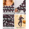 image:imageEkouaer Thermal Underwear for Women Long Johns Sets Base Layer Lightweight 2 Pieces Pajams SetBlack Deer