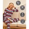 image:imageEkouaer Thermal Underwear for Women Long Johns Sets Base Layer Lightweight 2 Pieces Pajams SetDeer White