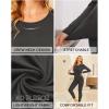 image:imageEkouaer Thermal Underwear for Women Long Johns Sets Base Layer Lightweight 2 Pieces Pajams SetGrey